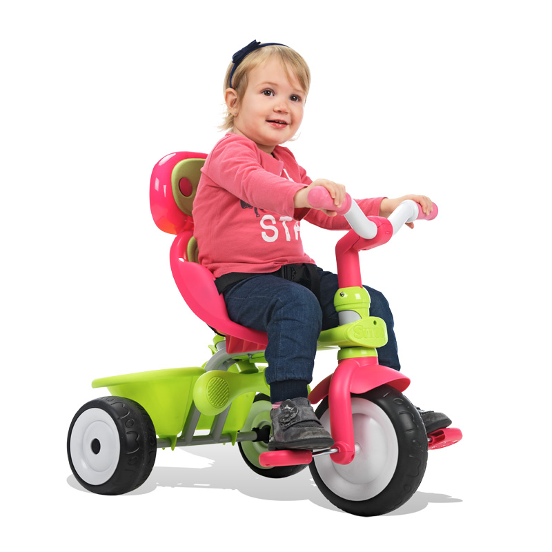 Smoby Baby Driver Confort Girl Trike, Pink Toddler Trike, Girls Trikes
